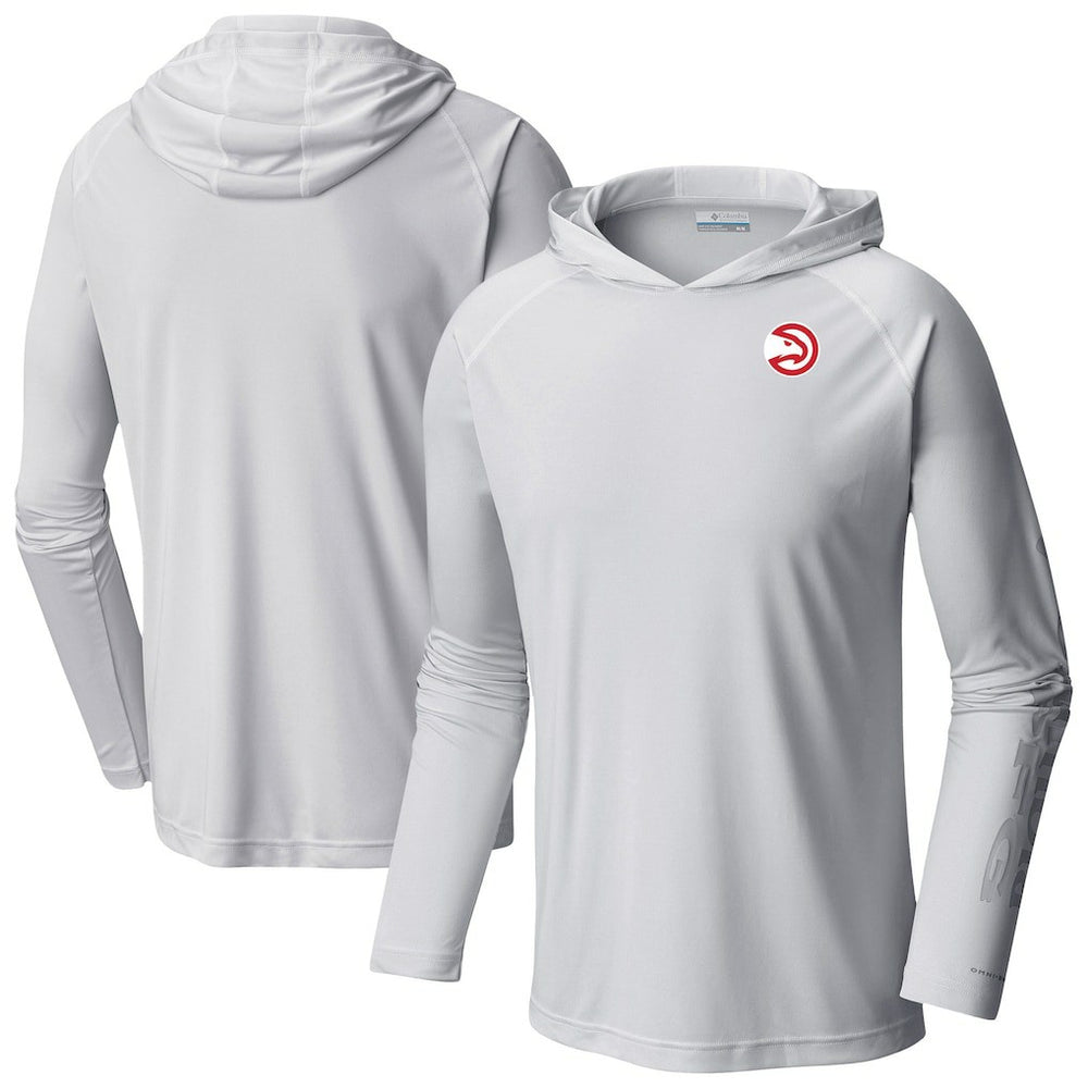 Atlanta Hawks Terminal Tackle Long Sleeve Hoodie T-Shirt White