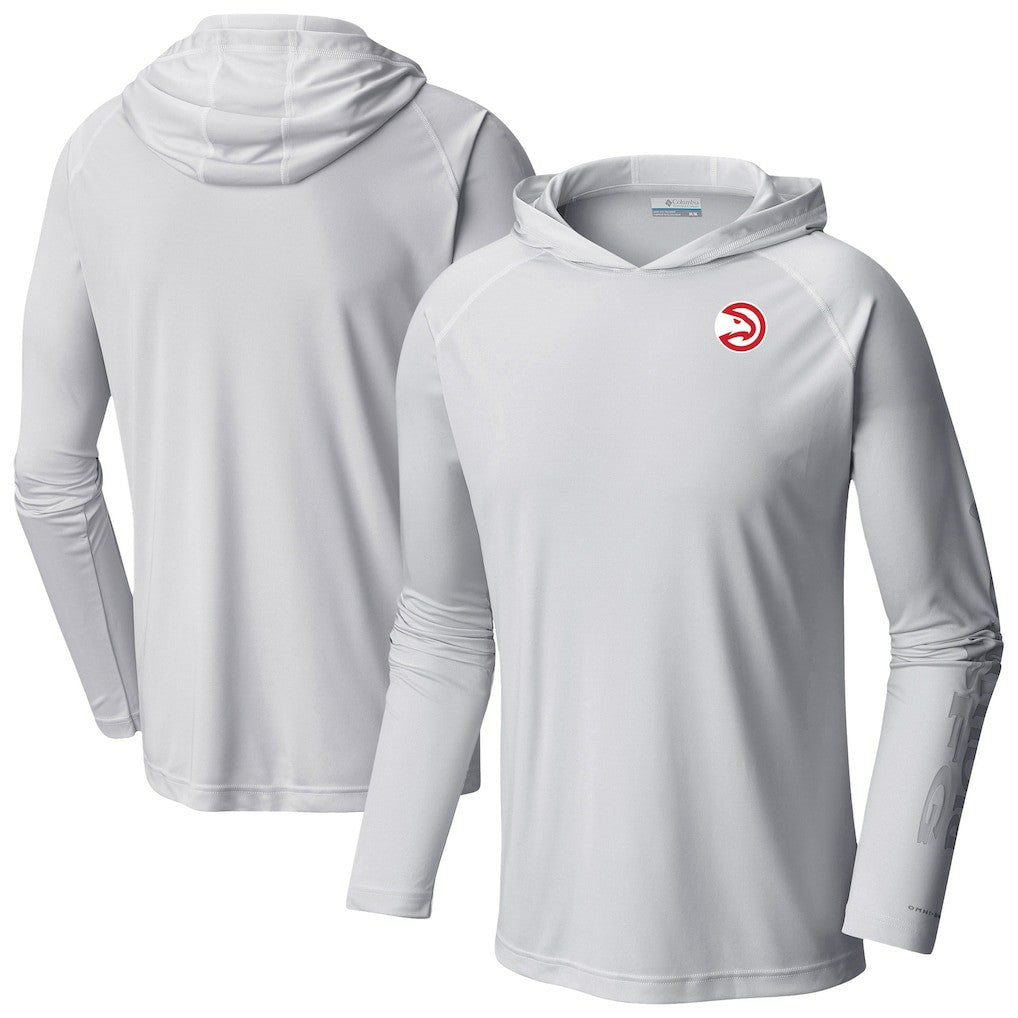 Atlanta Hawks Terminal Tackle Long Sleeve Hoodie T-Shirt White
