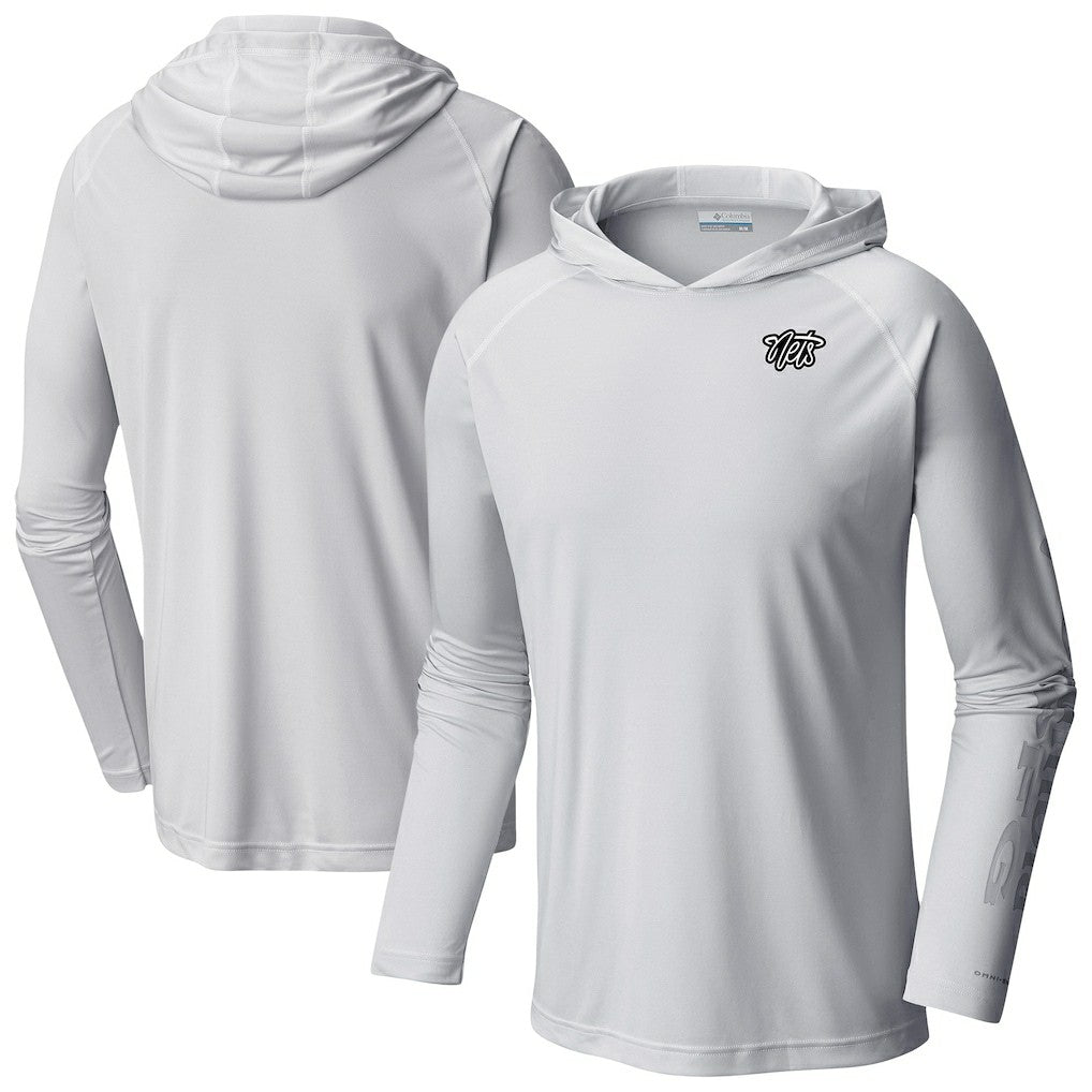 Brooklyn Nets Terminal Tackle Long Sleeve Hoodie T-Shirt White