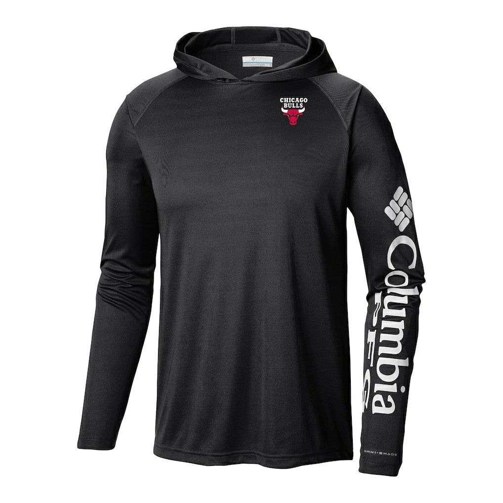 Chicago Bulls Terminal Tackle Long Sleeve Hoodie T-Shirt Black