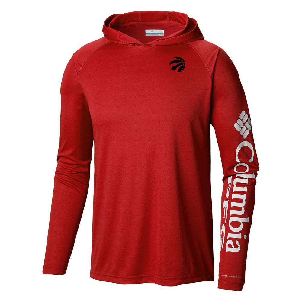 Toronto Raptors Terminal Tackle Long Sleeve Hoodie T-Shirt Red