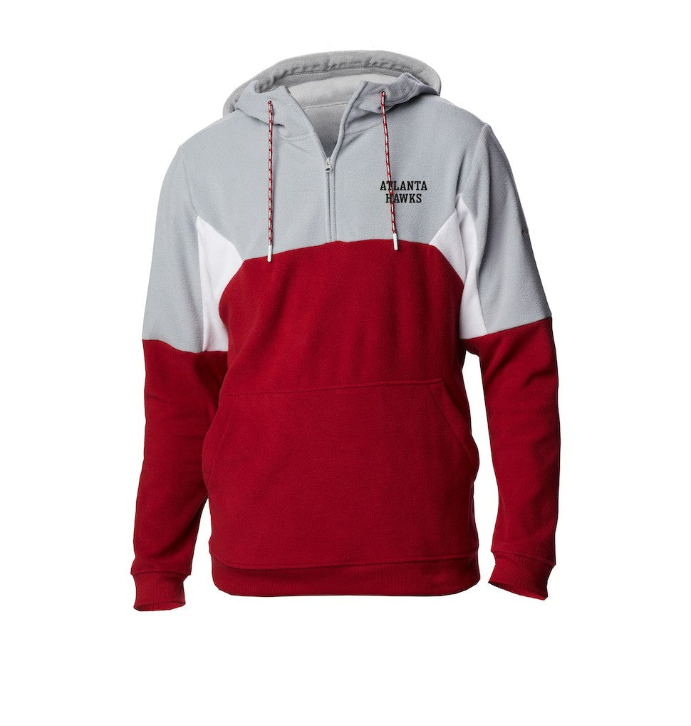 Atlanta Hawks Lodge Quarter-Zip Hoodie Red