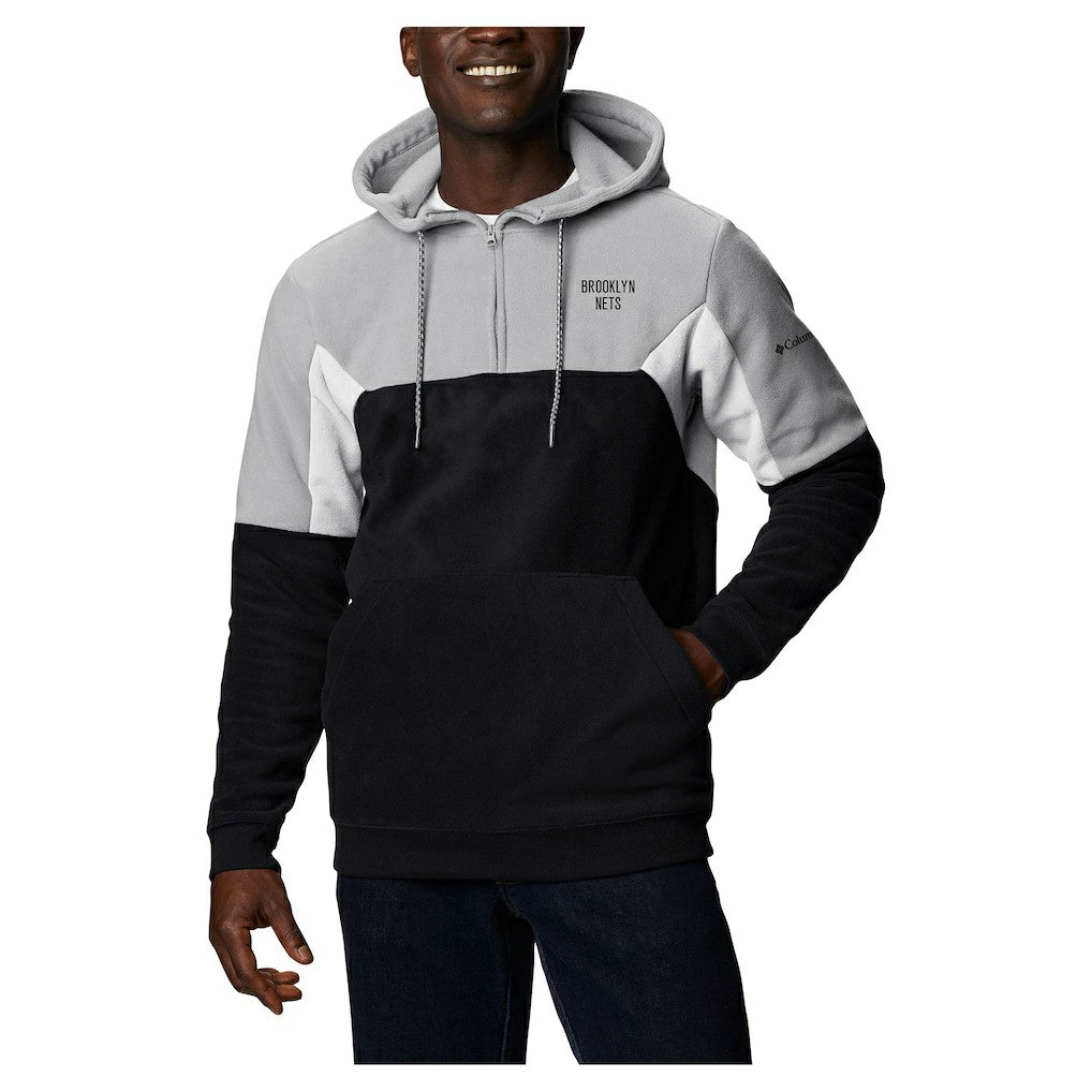 Brooklyn Nets Lodge Quarter-Zip Hoodie Black