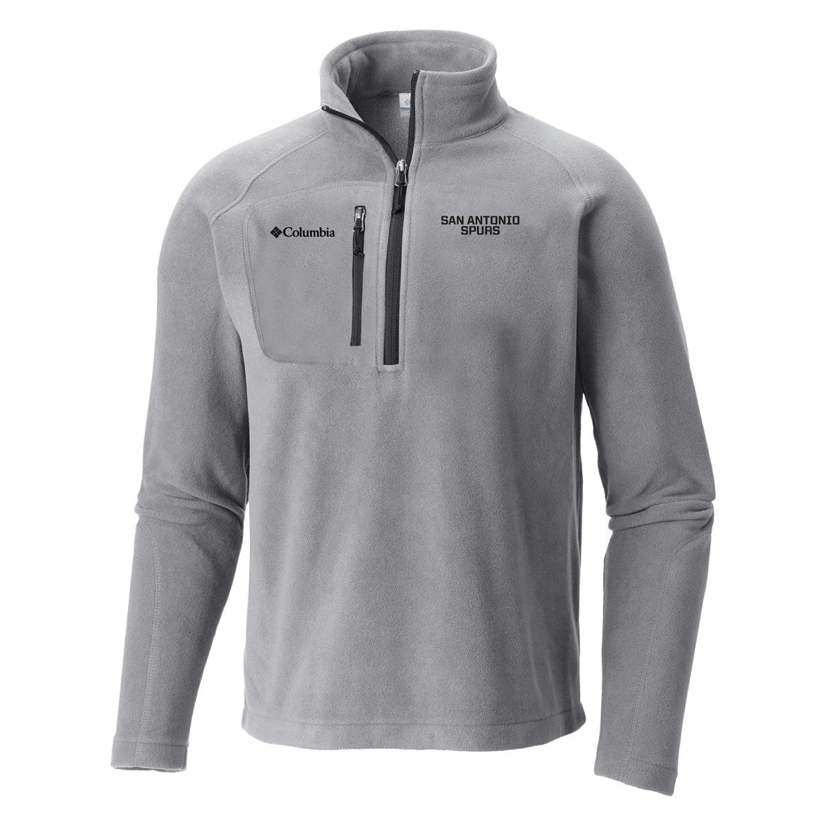 San Antonio Spurs Fast Trek III Half-Zip Fleece Pullover Gray