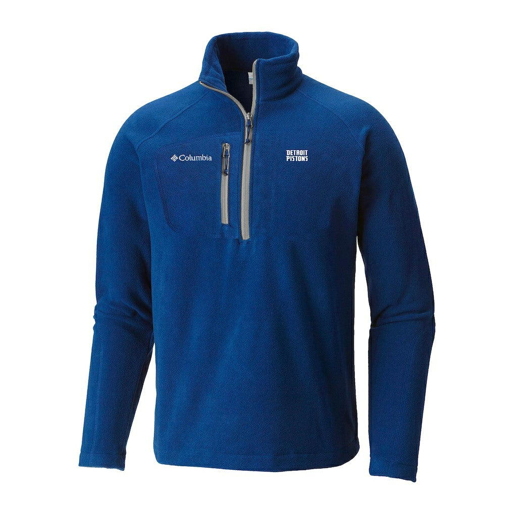 Detroit Pistons Fast Trek III Half-Zip Fleece Pullover Blue