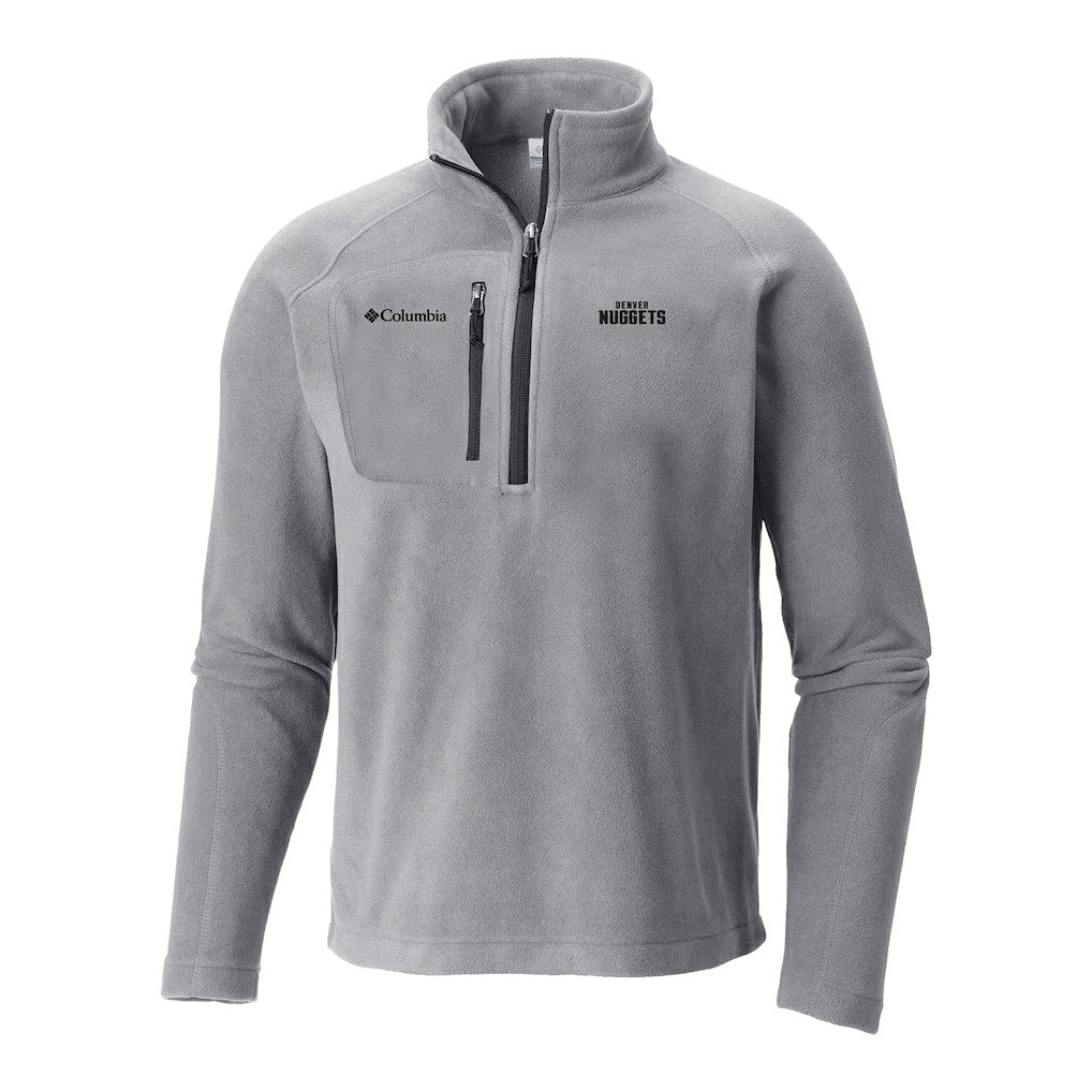 Denver Nuggets Fast Trek III Half-Zip Fleece Pullover Gray