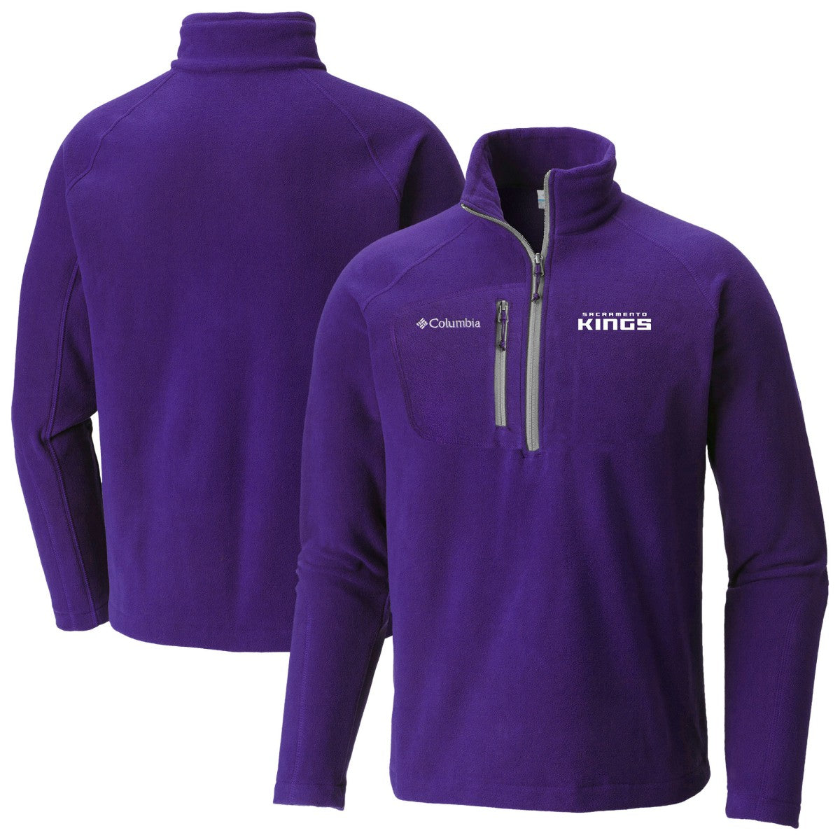 Sacramento Kings Fast Trek III Half-Zip Fleece Pullover Purple