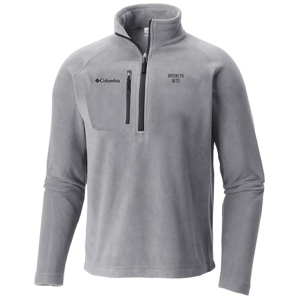 Brooklyn Nets Fast Trek III Half-Zip Fleece Pullover Gray