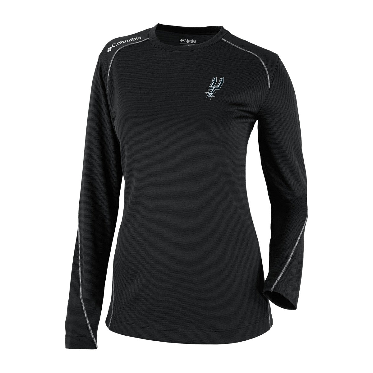San Antonio Spurs Women's Omni-Wick Shotgun Pullover Top Black