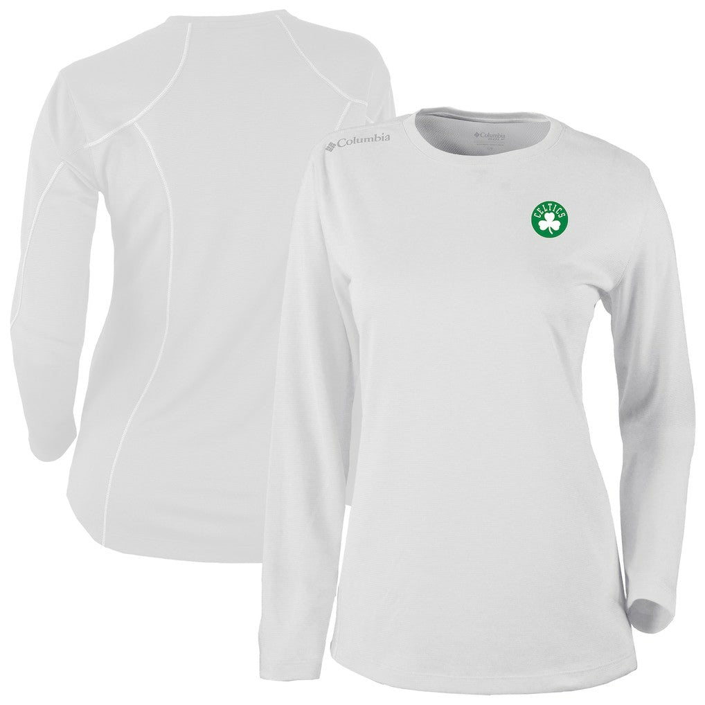 Boston Celtics Women's Omni-Wick Shotgun Pullover Top White