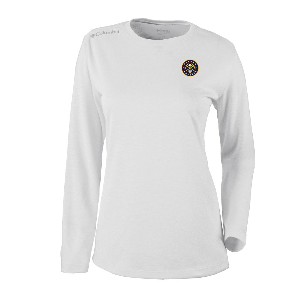 Denver Nuggets Women's Omni-Wick Shotgun Pullover Top White