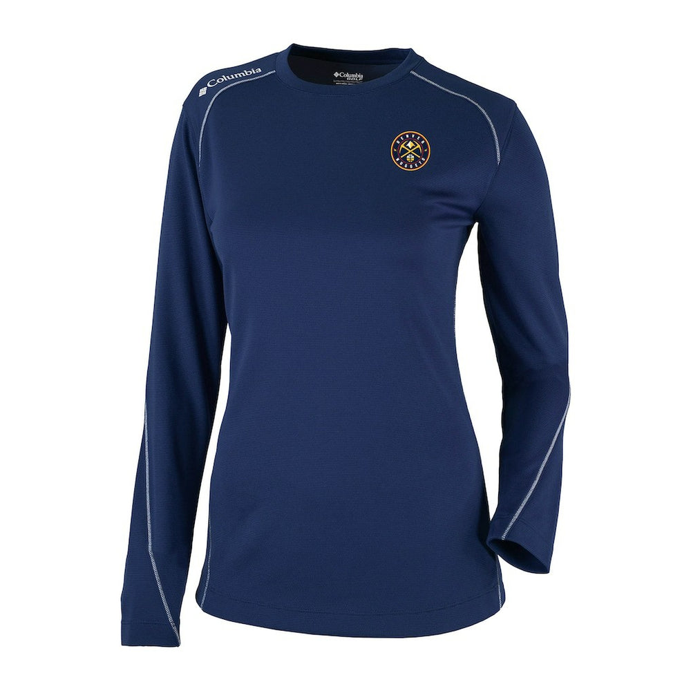 Denver Nuggets Women's Omni-Wick Shotgun Pullover Top Navy