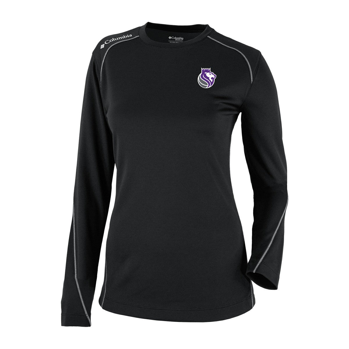Sacramento Kings Women's Omni-Wick Shotgun Pullover Top Black