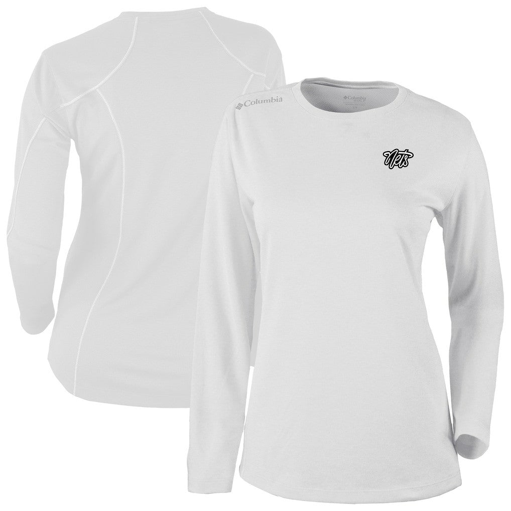 Brooklyn Nets Women's Omni-Wick Shotgun Pullover Top White