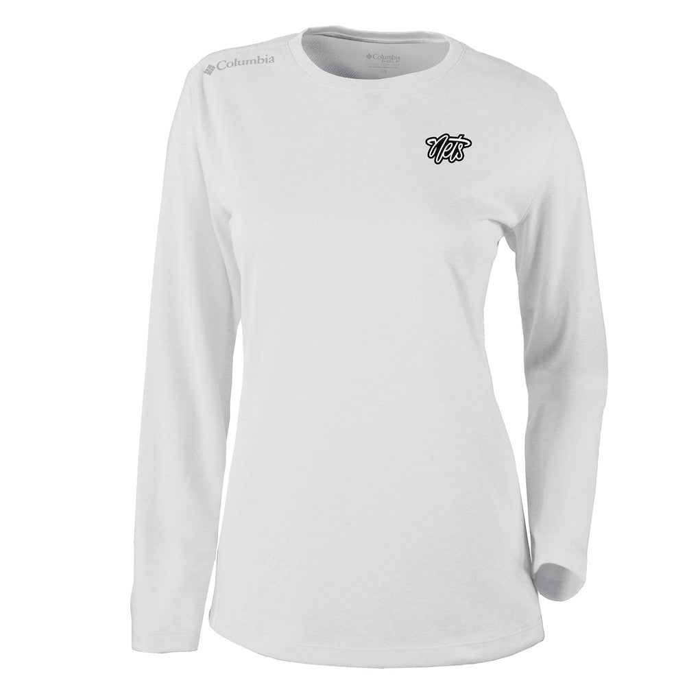 Brooklyn Nets Women's Omni-Wick Shotgun Pullover Top White
