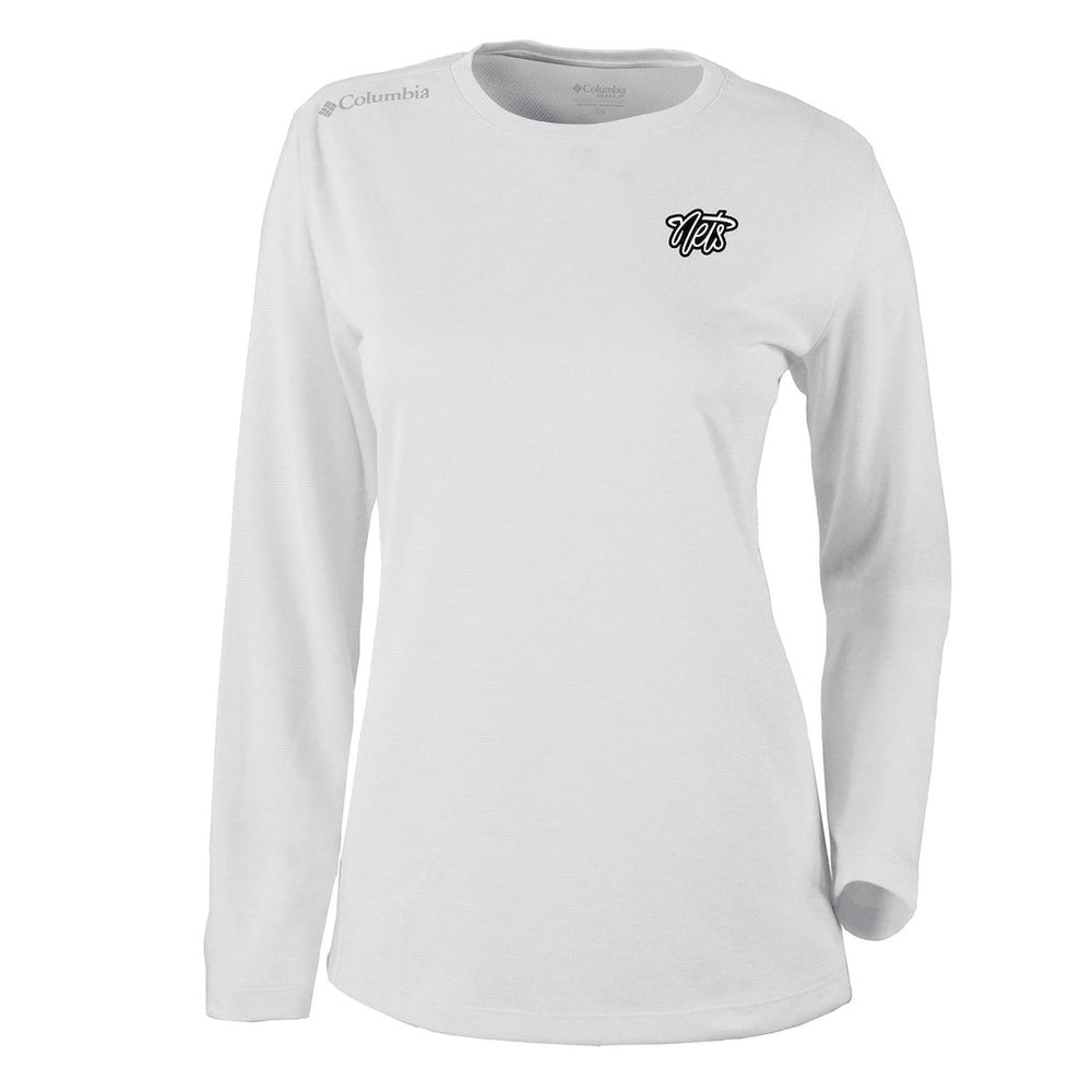 Brooklyn Nets Women's Omni-Wick Shotgun Pullover Top White