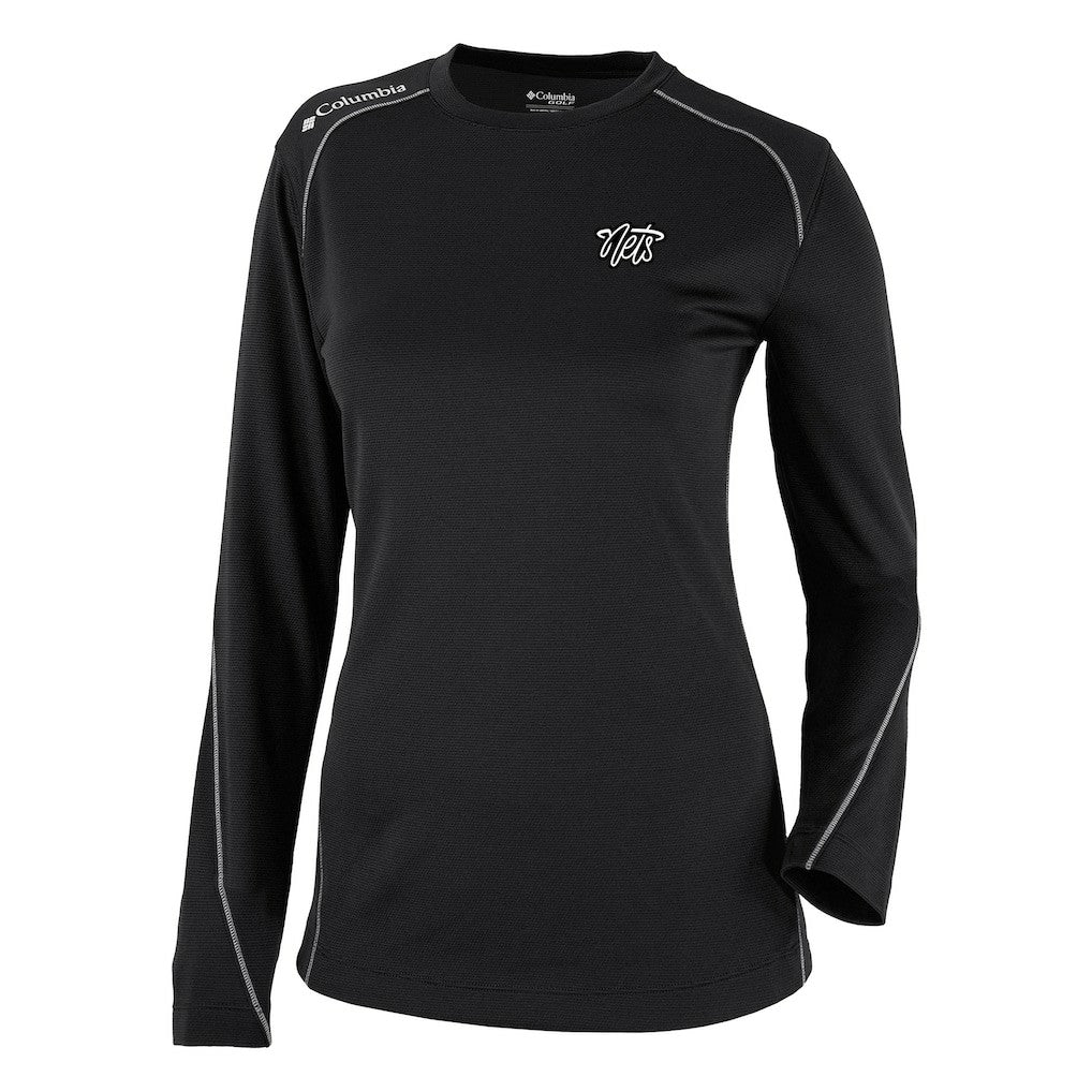 Brooklyn Nets Women's Omni-Wick Shotgun Pullover Top Black