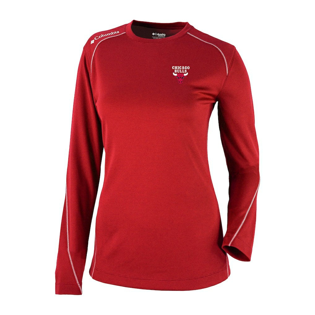 Chicago Bulls Women's Omni-Wick Shotgun Pullover Top Red