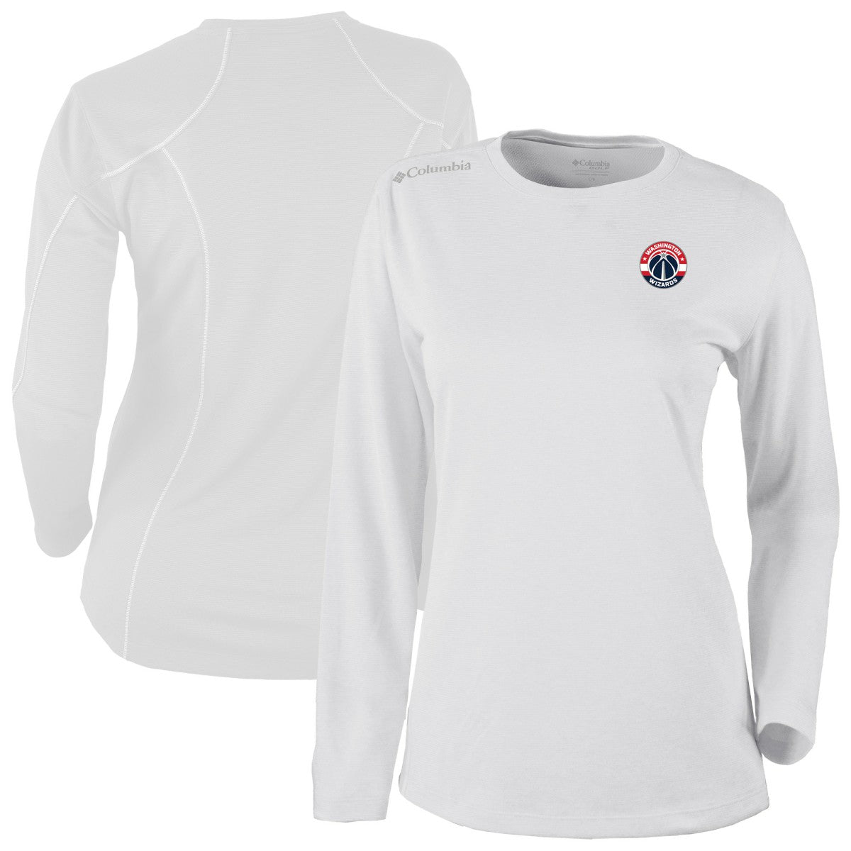 Washington Wizards Women's Omni-Wick Shotgun Pullover Top White