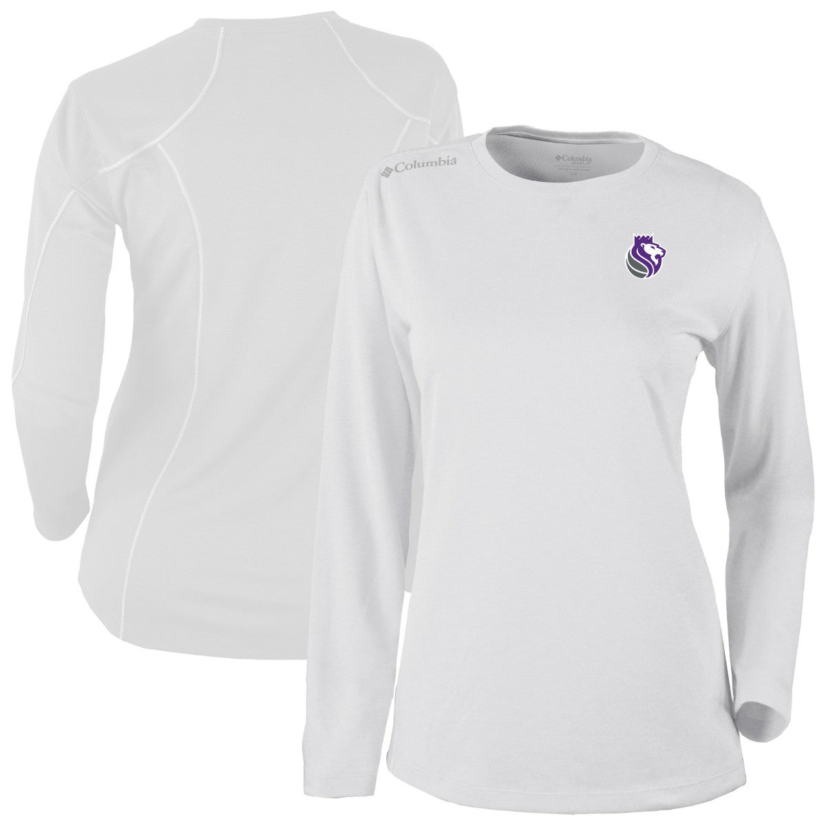Sacramento Kings Women's Omni-Wick Shotgun Pullover Top White