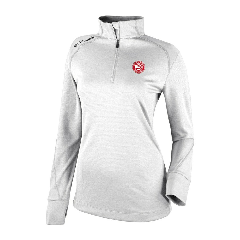 Atlanta Hawks Women's Omni-Wick Shotgun 2.0 Quarter-Zip Pullover Top White