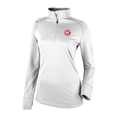 Atlanta Hawks Women's Omni-Wick Shotgun 2.0 Quarter-Zip Pullover Top White