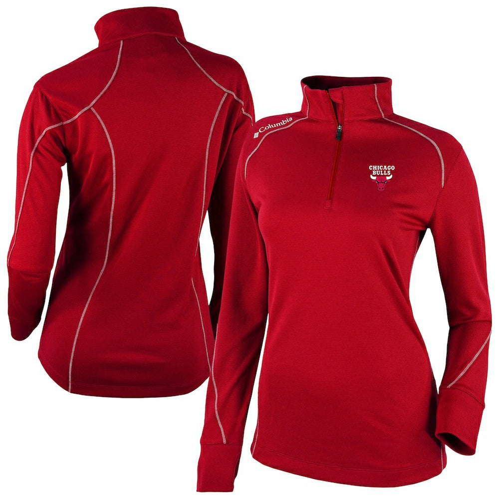 Chicago Bulls Women's Omni-Wick Shotgun 2.0 Quarter-Zip Pullover Top Red