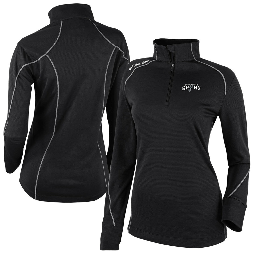 San Antonio Spurs Women's Omni-Wick Shotgun 2.0 Quarter-Zip Pullover Top Black