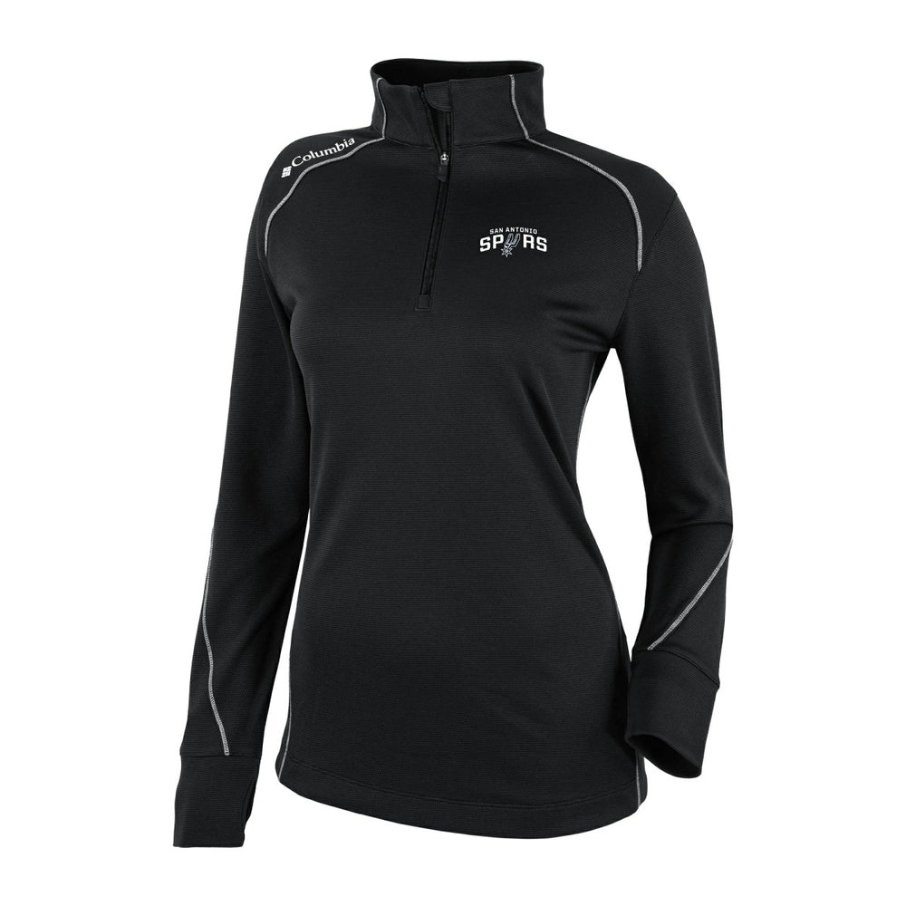 San Antonio Spurs Women's Omni-Wick Shotgun 2.0 Quarter-Zip Pullover Top Black