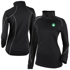 Boston Celtics Women's Omni-Wick Shotgun 2.0 Quarter-Zip Pullover Top Black