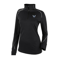 Charlotte Hornets Women's Omni-Wick Shotgun 2.0 Quarter-Zip Pullover Top Black