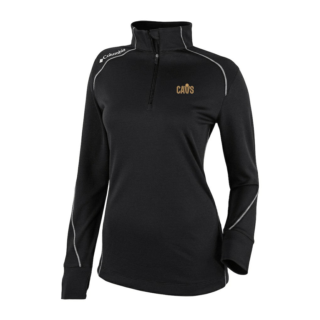 Cleveland Cavaliers Women's Omni-Wick Shotgun 2.0 Quarter-Zip Pullover Top Black
