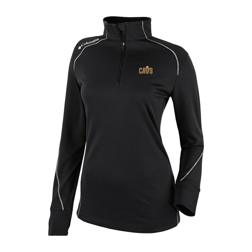 Cleveland Cavaliers Women's Omni-Wick Shotgun 2.0 Quarter-Zip Pullover Top Black
