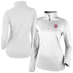 Detroit Pistons Women's Omni-Wick Shotgun 2.0 Quarter-Zip Pullover Top White