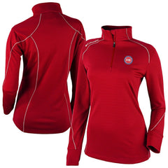 Detroit Pistons Women's Omni-Wick Shotgun 2.0 Quarter-Zip Pullover Top Red