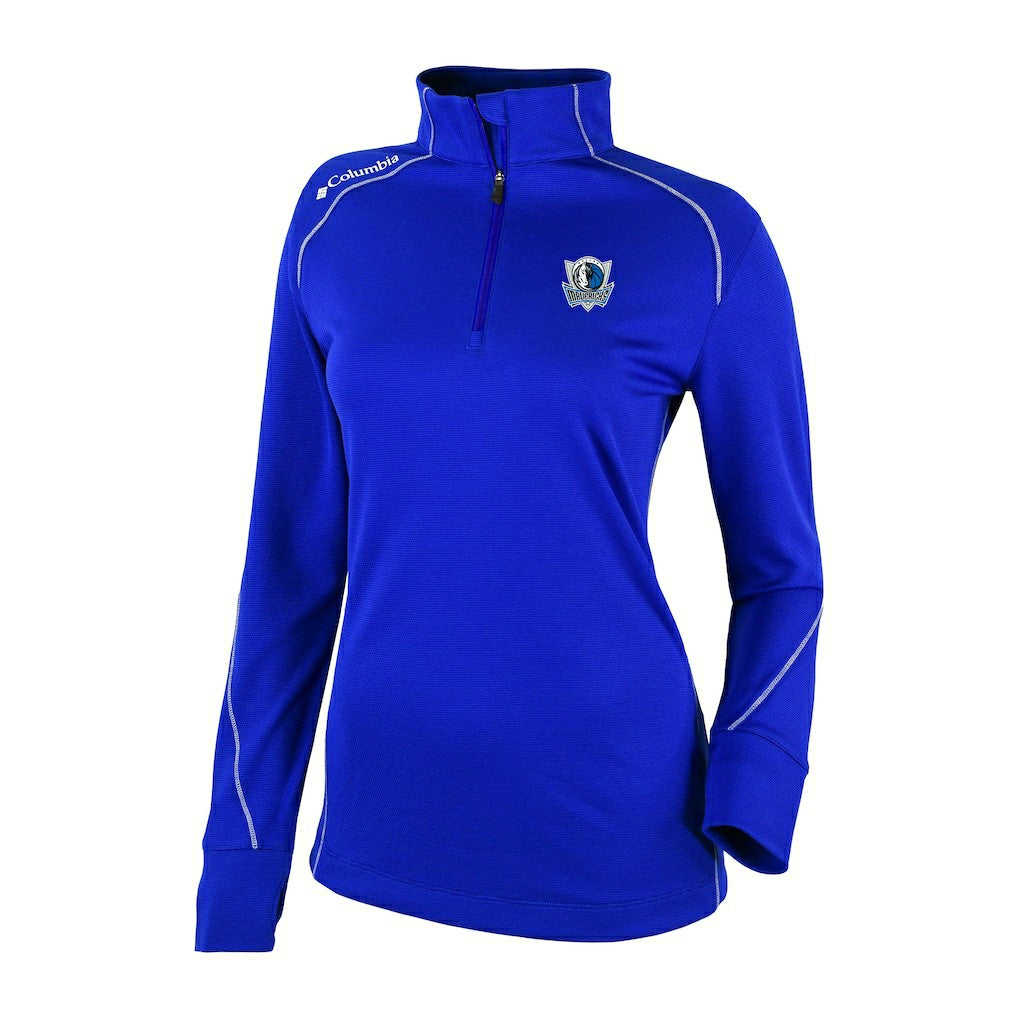 Dallas Mavericks Women's Omni-Wick Shotgun 2.0 Quarter-Zip Pullover Top Blue