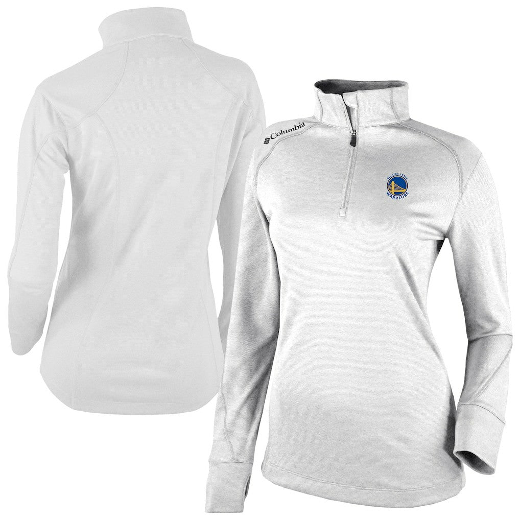 Golden State Warriors Women's Omni-Wick Shotgun 2.0 Quarter-Zip Pullover Top White
