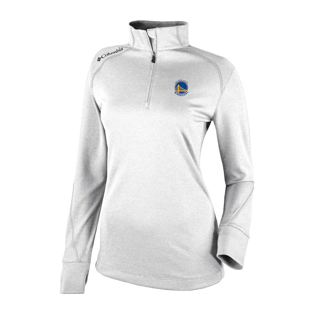 Golden State Warriors Women's Omni-Wick Shotgun 2.0 Quarter-Zip Pullover Top White