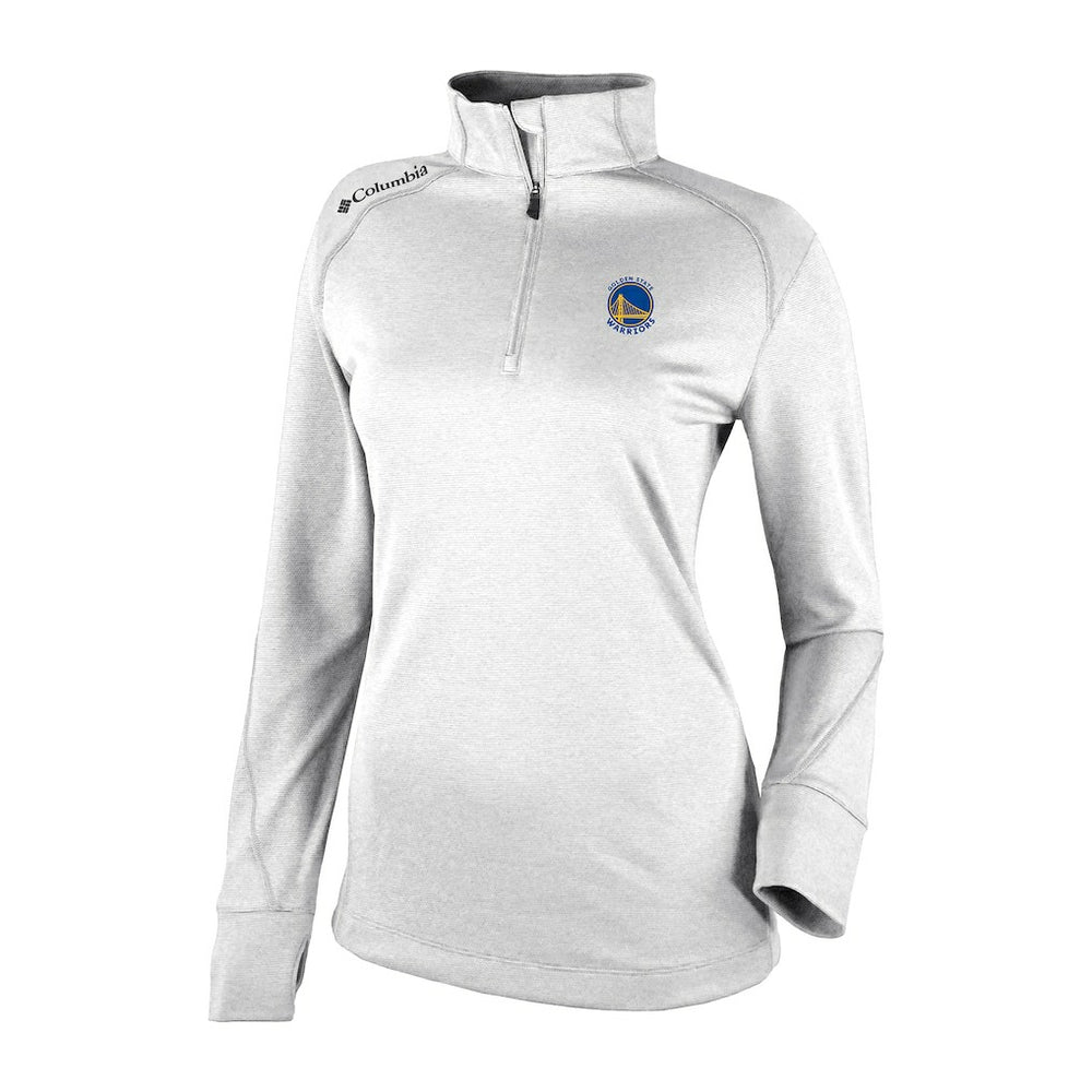 Golden State Warriors Women's Omni-Wick Shotgun 2.0 Quarter-Zip Pullover Top White