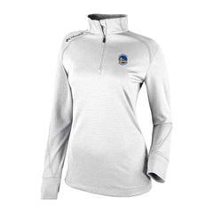 Golden State Warriors Women's Omni-Wick Shotgun 2.0 Quarter-Zip Pullover Top White