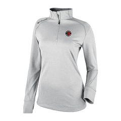 Toronto Raptors Women's Omni-Wick Shotgun 2.0 Quarter-Zip Pullover Top Heather Gray