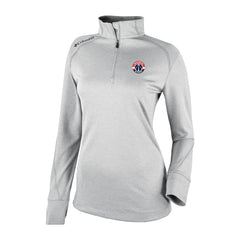 Washington Wizards Women's Omni-Wick Shotgun 2.0 Quarter-Zip Pullover Top Heather Gray