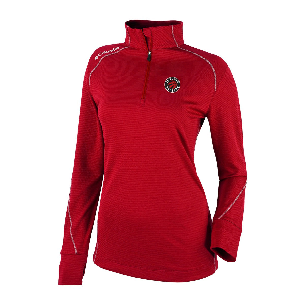Toronto Raptors Women's Omni-Wick Shotgun 2.0 Quarter-Zip Pullover Top Red