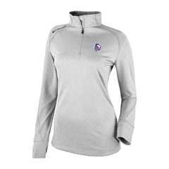 Sacramento Kings Women's Omni-Wick Shotgun 2.0 Quarter-Zip Pullover Top Heather Gray