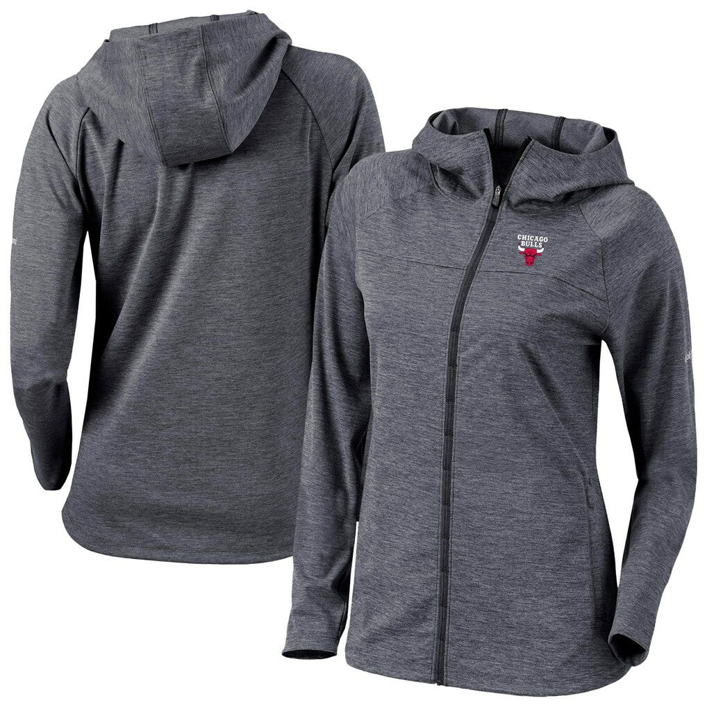 Chicago Bulls Women's Omni-Wick Half Shot Full-Zip Hooded Jacket Black