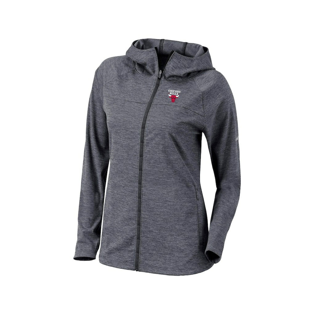 Chicago Bulls Women's Omni-Wick Half Shot Full-Zip Hooded Jacket Black