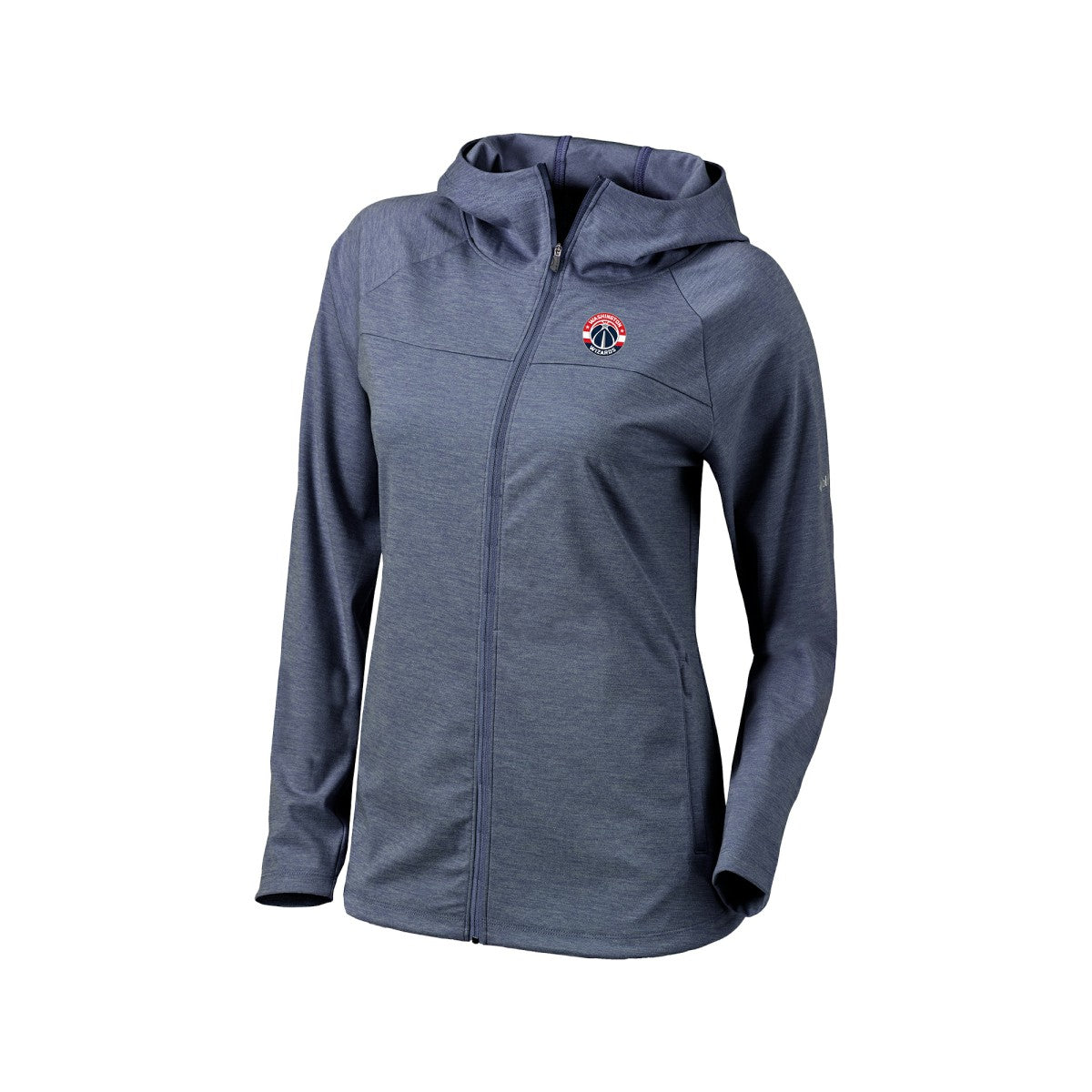 Washington Wizards Women's Omni-Wick Half Shot Full-Zip Hooded Jacket Navy