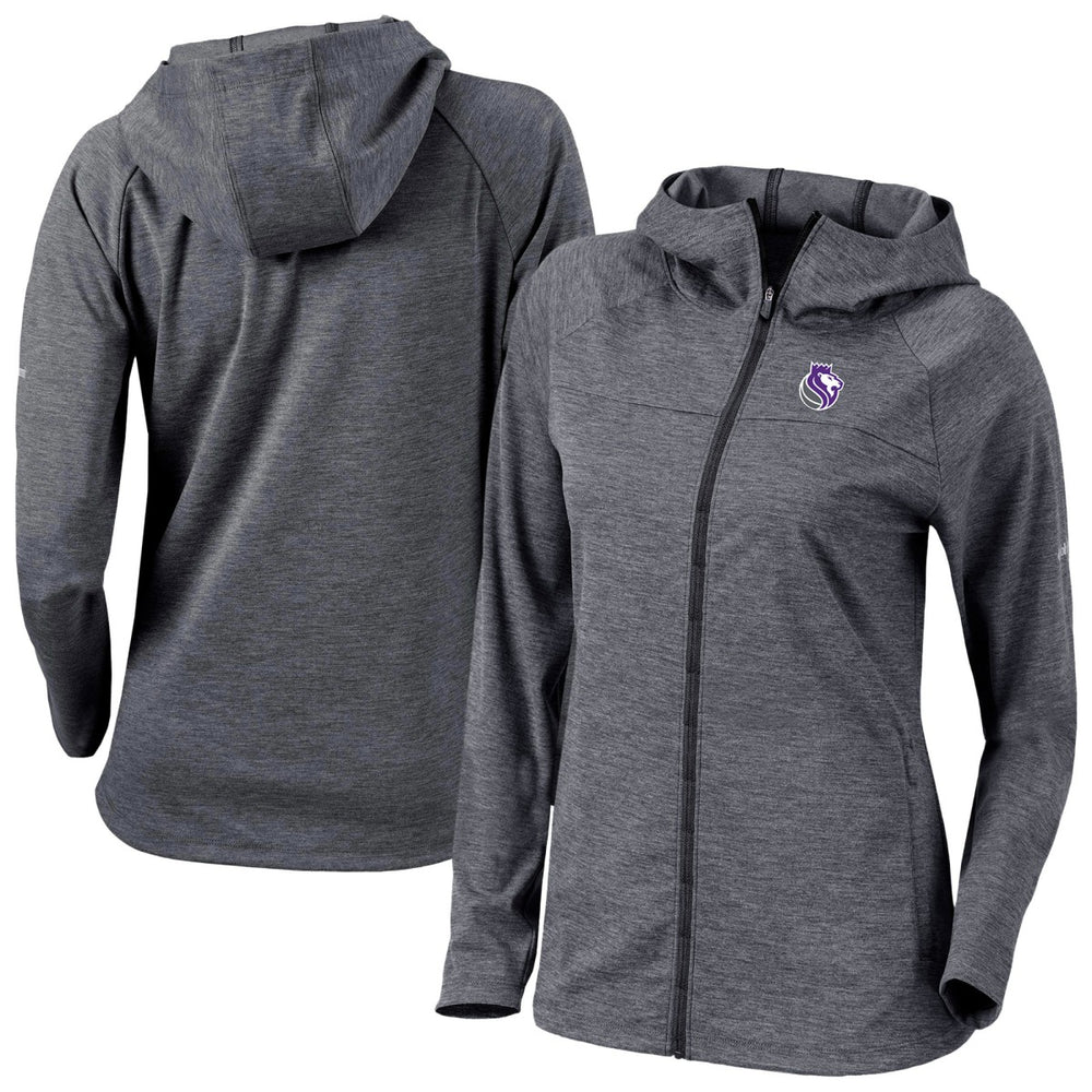 Sacramento Kings Women's Omni-Wick Half Shot Full-Zip Hooded Jacket Black