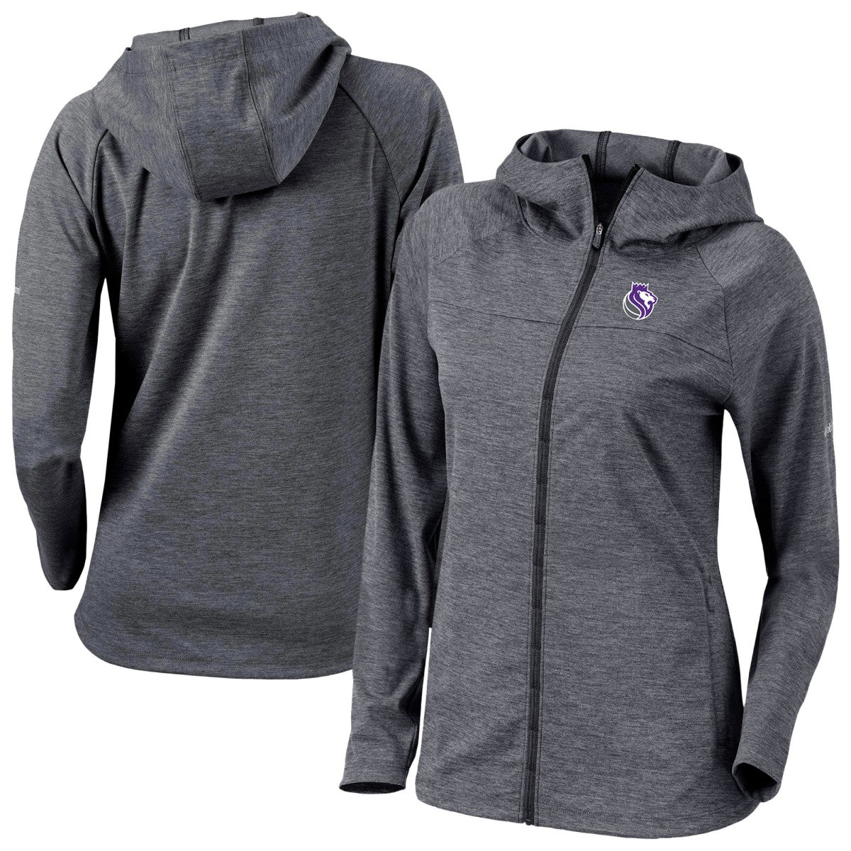 Sacramento Kings Women's Omni-Wick Half Shot Full-Zip Hooded Jacket Black