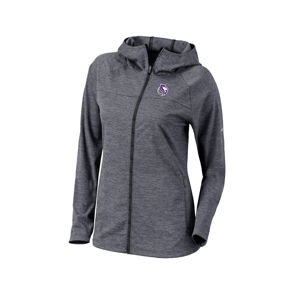 Sacramento Kings Women's Omni-Wick Half Shot Full-Zip Hooded Jacket Black